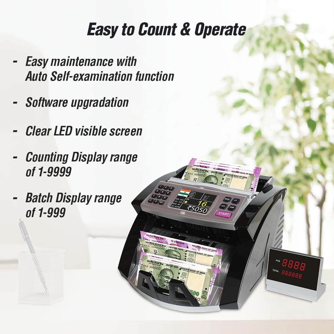 TVS Electronics CC 453 Star+ Cash Counting Machine