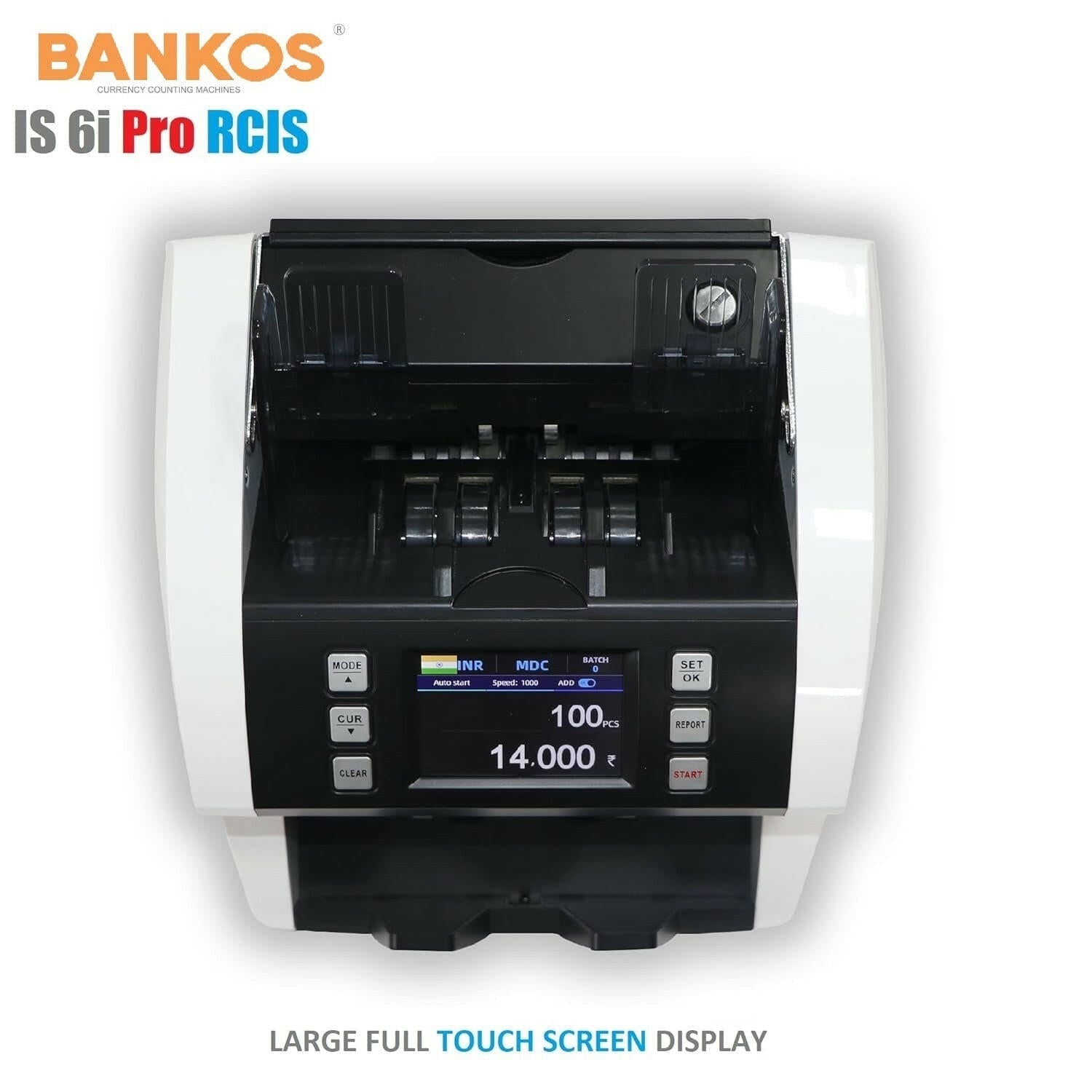 Bankos IS 6i PRO CIS MIX VALUE Note Counting Machine with Counterfeit Notes Detection - Perfect Computer Agencies