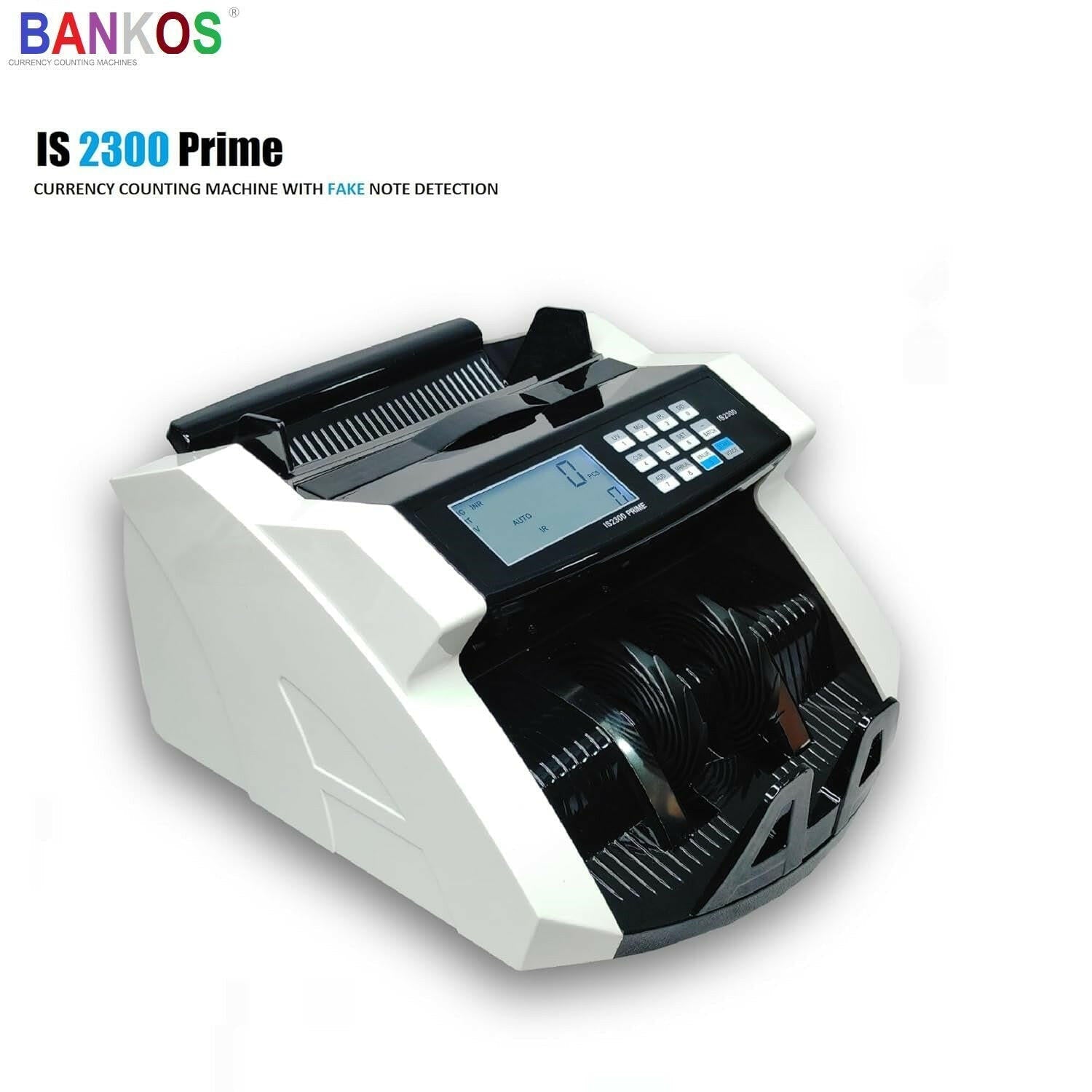 Bankos- IS2300 Prime Note Counting Machine with Fake Note Detection - Perfect Computer Agencies