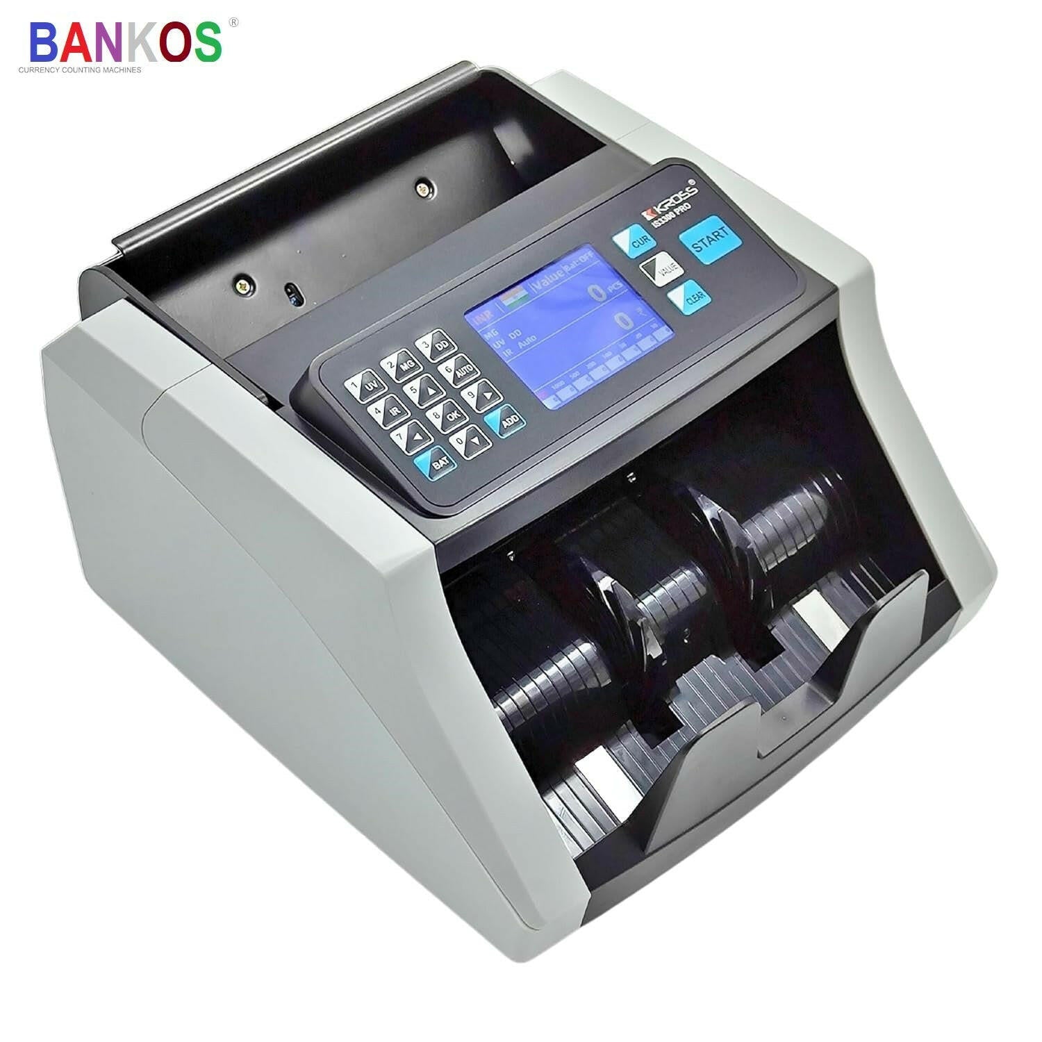 Bankos- IS3300 PRO Mini Note Counting Machine with Fake Note Detection.
