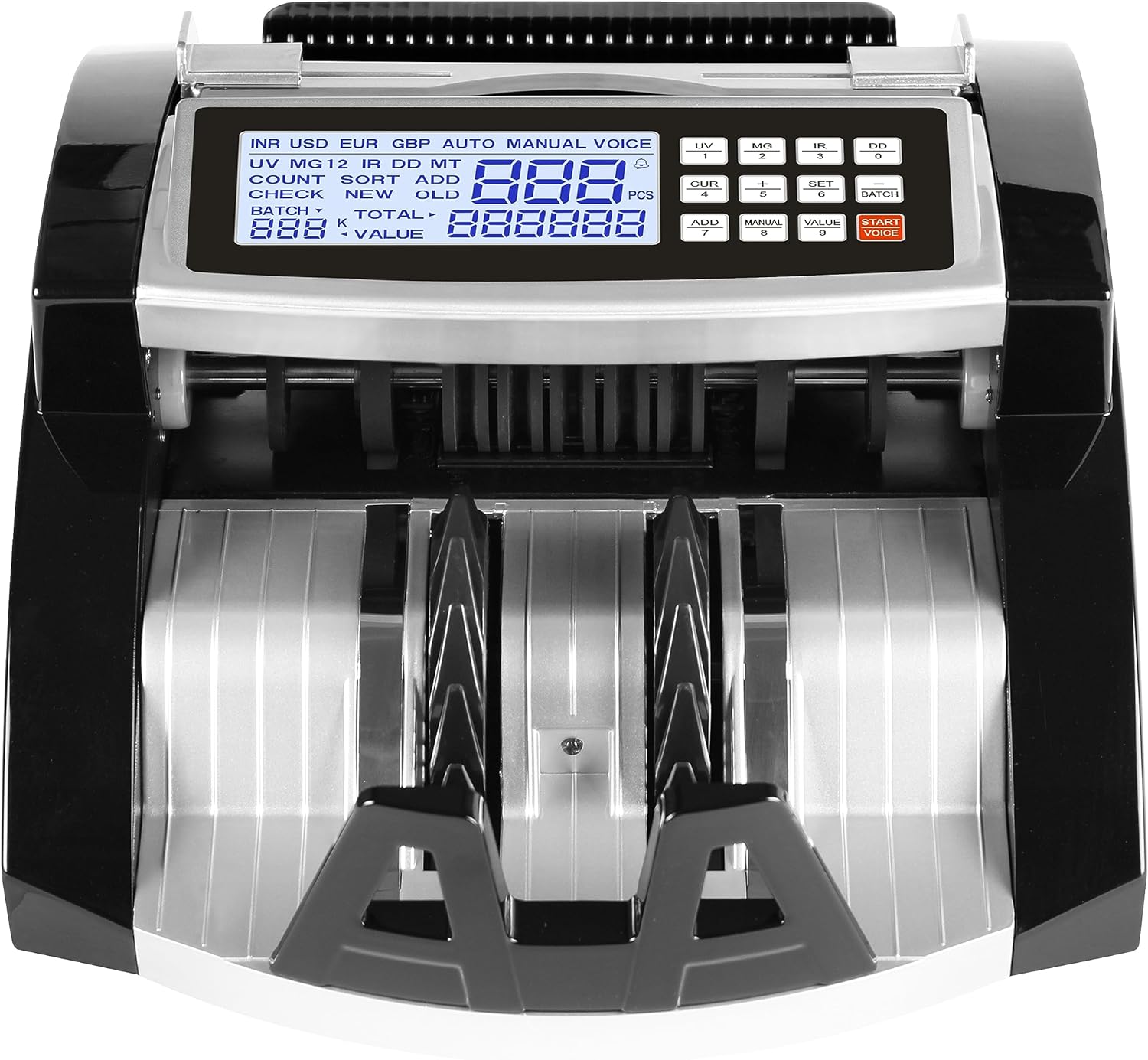 Bankos- 2080 Currency Counting with Counterfeit Notes Detection Counter Machine.