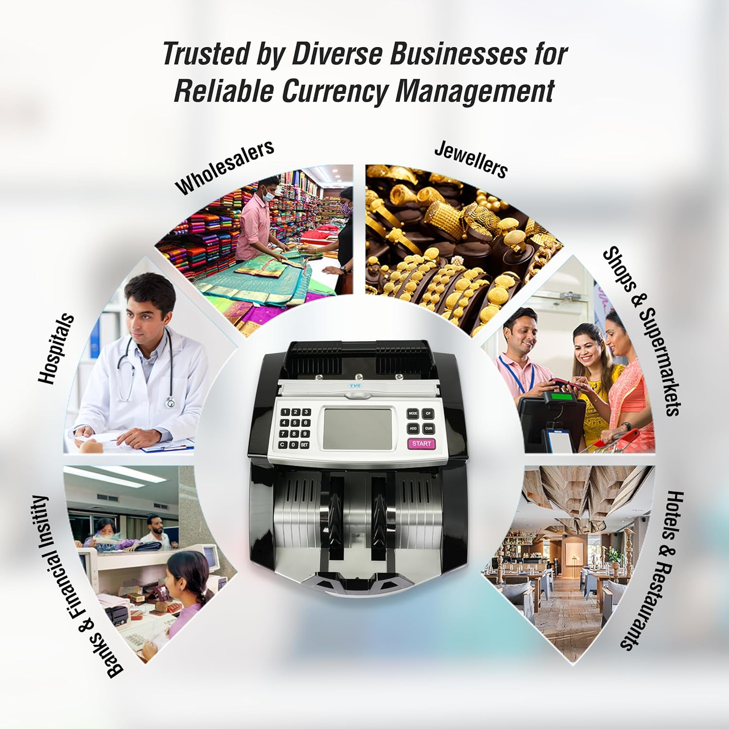 TVS Electronics CC 453 Star+ Cash Counting Machine