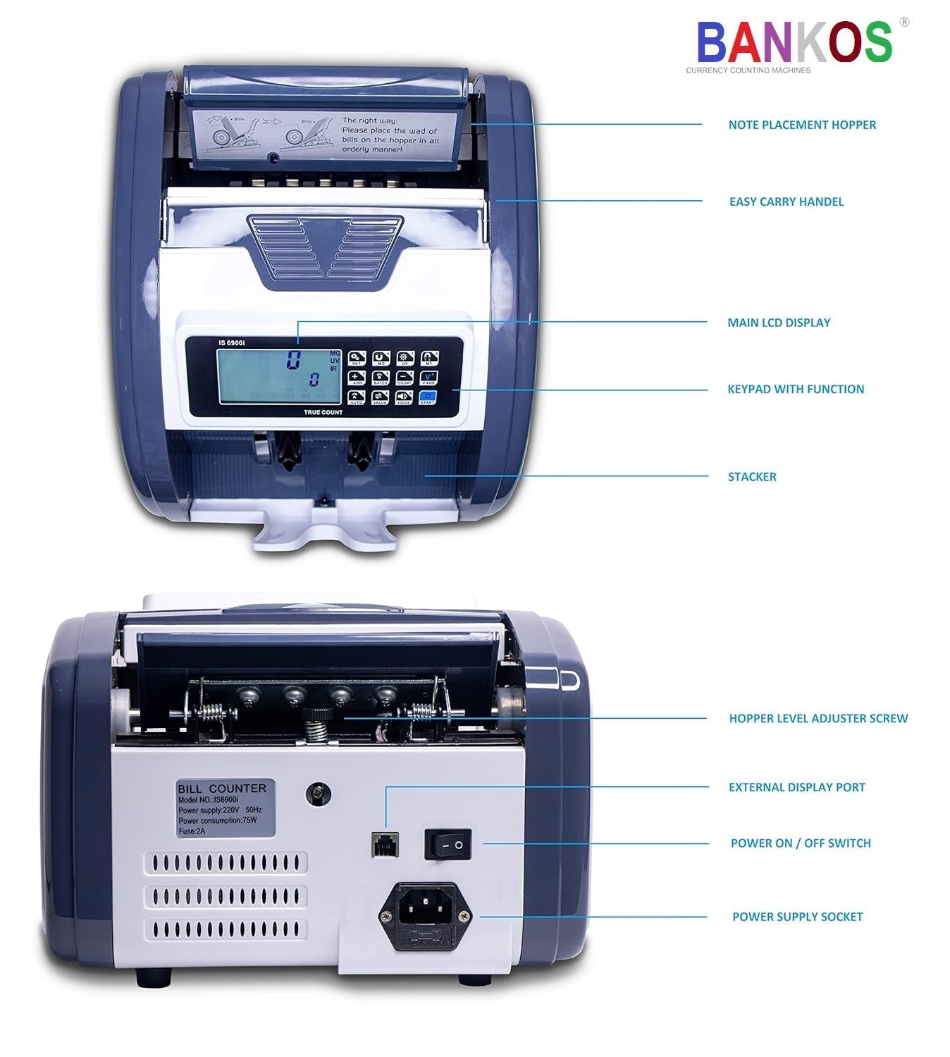 Bankos IS6900i Currency Counting Machine - Perfect Computer Agencies